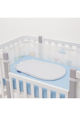 Постельный комплект Sonto Sleepset Зима 120*60 см с закругленными углами Стальная голубизна 0538