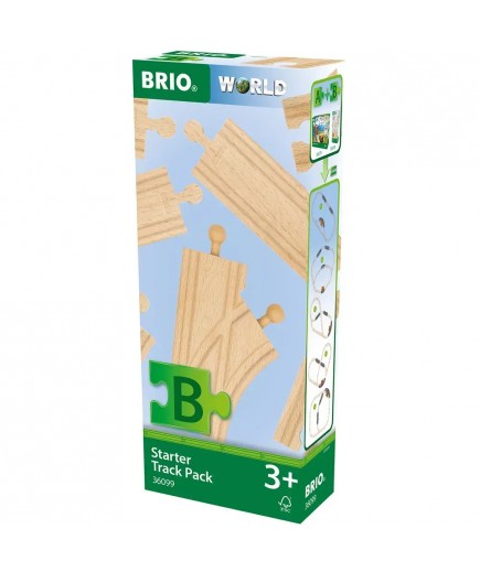 Набір стартових розширень для залізниці BRIO 12 ел. 36099 Набір стартових розширень для залізниці BRIO 12 ел. 36099
