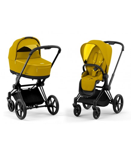 Коляска універсальна 2в1 Cybex Priam 4.0 Mustard Yellow/Matt Black 522000965/2