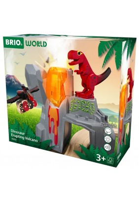 Вулкан c паром для железной дороги BRIO Динозаври 36092