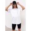 Футболка-туніка для вагітних і годування М-XL Юла мама Celesta TN-22.011 -білий
