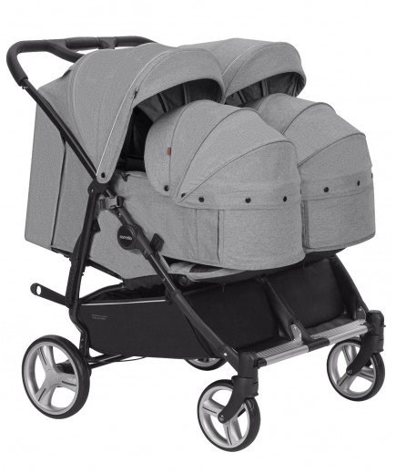 Коляска унiверсальна 2в1 для двійні Carrello Connect CRL-5502/1 Ink Gray Коляска унiверсальна 2в1 для двійні Carrello Connect CRL-5502/1 Ink Gray