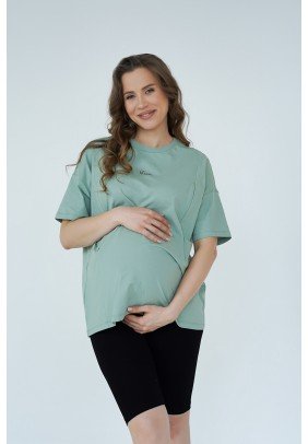 Футболка для годування S-XL Мамин Дім 24303-Ментол