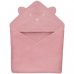 Рушник з капюшоном для купання Lionelo Muslin Hooded Towel Pink Baby 80х80 см LO-MUSLIN HOODED TOWEL PINK BABY фото 2