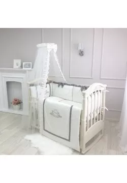 Постільний комплект Маленька Соня Belissimo 7од 025552 Grey