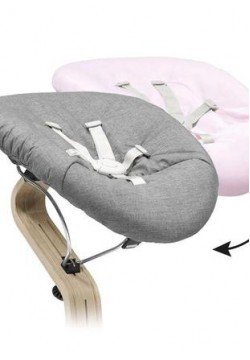 Крісло-шезлонг Stokke Nomi Newborn 625902 Black/Grey Pink