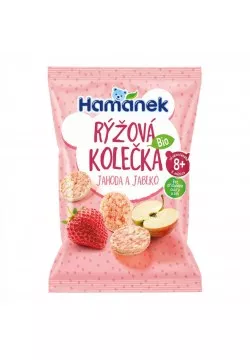 Хлібці рисові полуниця та яблуко Hamanek 35г 1215305