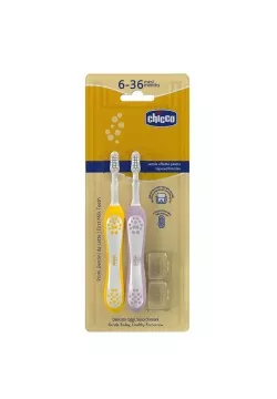 Щітки зубні Chicco 6-36м 2шт 12082.00