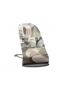 Шезлонг BabyBjorn Bouncer Bliss Cotton 0396 Khaki Green Print