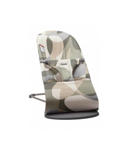 Шезлонг BabyBjorn Bouncer Bliss Cotton 0396 Khaki Green Print