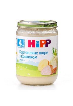 Пюре картопля з кроликом HIPP 190г 6173