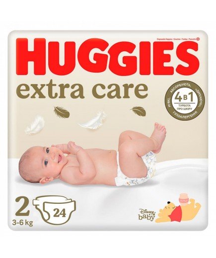 Підгузники Huggies Extra Care (2) 24шт 535502