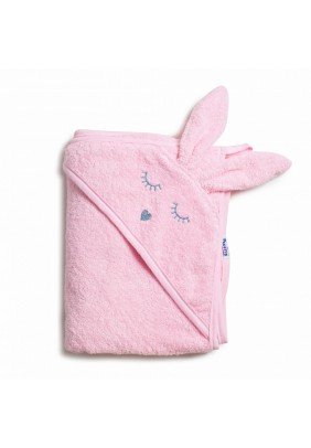 Полотенце-уголок для купания Twins Rabbit pink 1500-TANК-08