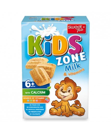 Печиво Sweet Plus Kids Zone з молоком 220г 1110300 Печиво Sweet Plus Kids Zone з молоком 220г 1110300