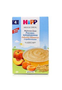 Каша молочна HIPP з персиком і абрикосом 250г 13638