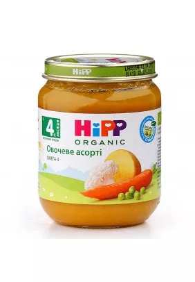 Пюре овощное ассорти HIPP 125г 4013 - 