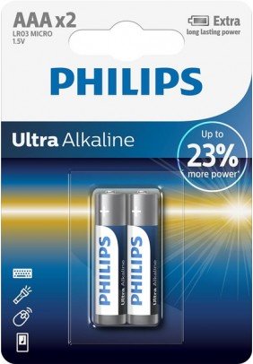 Батарейка Philips Ultra Alkaline AAA LR03E2B/10 - 