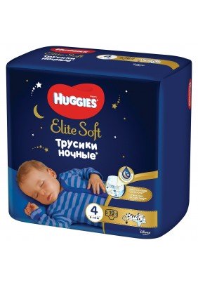 Підгузники-трусики Huggies Elite Soft нічні 4 19шт 354816 - 