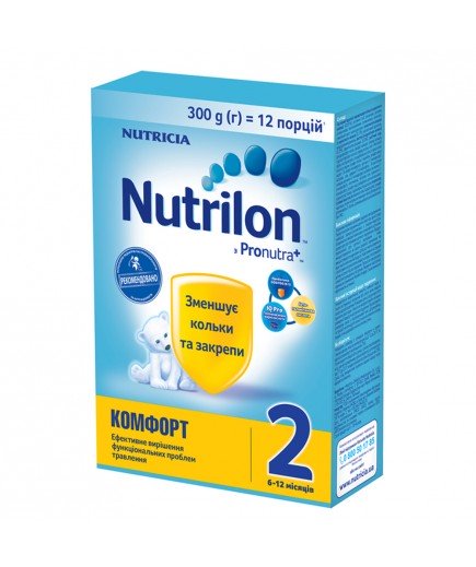 Суміш Nutricia Нутрілон Комфорт-2 300г 38525 Суміш Nutricia Нутрілон Комфорт-2 300г 38525