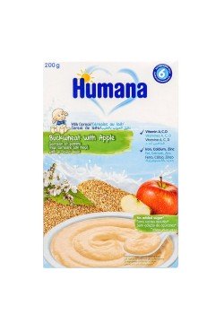 Каша молочна гречана з яблуком Humana 250г 775580