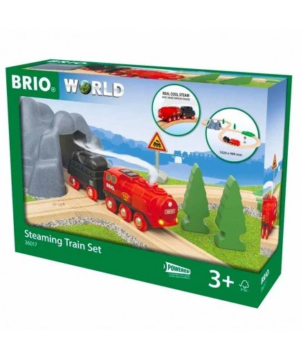 Дитяча залізниця BRIO з Поїздом з парою 36017 Дитяча залізниця BRIO з Поїздом з парою 36017