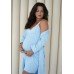Халат для вагітних та годування XS-XXL Мамин Дім 25316-Блакитний фото 2