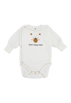Боді-льоля для новонароджених Minikin "Нappy baby" 2428001 -молочний