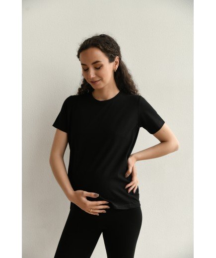 Футболка для годування S-XL Мамин Дім 24300-Чорний