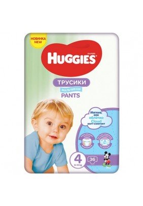 Підгузники-трусики Huggies 4 36шт 564265