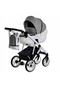 Коляска універсальна 2в1 Kidex M-Fly KMFLGW Light Grey White