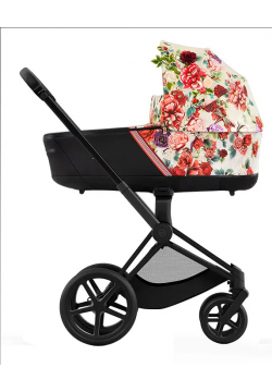 Коляска універсальна (люлька) Cybex Priam 4.0 Spring Blossom Light/Matt Black 522000771/1