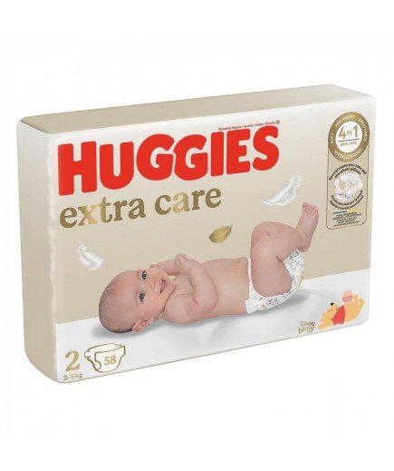 Подгузники Huggies Extra Care 2 58шт 35780
