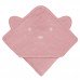 Рушник з капюшоном для купання Lionelo Muslin Hooded Towel Pink Baby 80х80 см LO-MUSLIN HOODED TOWEL PINK BABY
