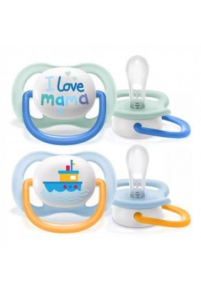 Пустушка Avent I love д/х 0-6м 2шт SCF080/01 - 
