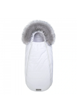 Конверт Dorechi Baby XS Флiс 1878 FО White з опушкою