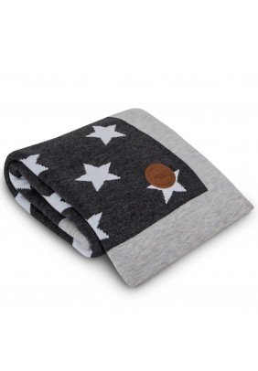 Плед в'язаний Ceba Grey Stars 90*90 W-812-000-692 - 