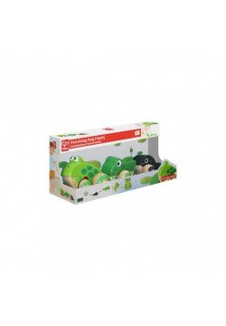 Каталка дерев'яна Hape Жабки E0365