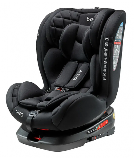 Автокрісло Bair Uno 360 i-size Iso-fix total black TB-01 681547 Автокрісло Bair Uno 360 i-size Iso-fix total black TB-01 681547
