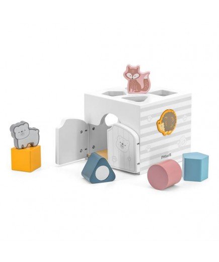 Сортер із брязкальцями Viga Toys Будиночок для звірят 44052 Сортер із брязкальцями Viga Toys Будиночок для звірят 44052