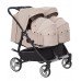 Коляска унiверсальна 2в1 для двійні Carrello Connect CRL-5502/1 Cotton Beige