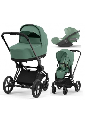 Коляска універсальна 3в1 Cybex Priam 4.0 Leaf Green/Matt Black/Cloud T i-Size 510129-08/1