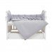 Постільний комплект Twins Cotton 7ел 4077-TC-10 grey