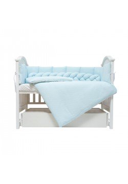 Постільний комплект Twins Cotton 7ел 4077-TC-04 blue