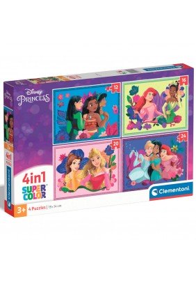 Пазл 4в1 Clementoni Princess 21517 - 