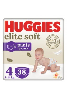 Подгузники-трусики Huggies Elite Soft 4 38шт 549323 - 