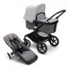 Коляска універсальна 2в1 Bugaboo Fox 3 без капюшона Black/ Grey Melange 2306010043