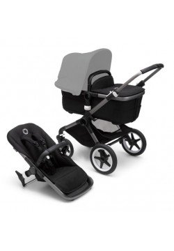 Коляска универсальная 2в1 Bugaboo Fox 3 без капюшона Graphite/Midnight Black 2306010040