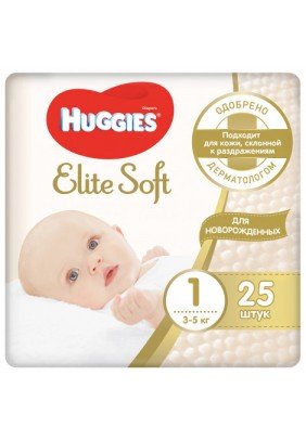 Підгузники Huggies Elite Soft (1) 25шт 578040