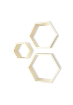Настінні полички Royal Sleep Honeycombs 2825 Слонова кістка