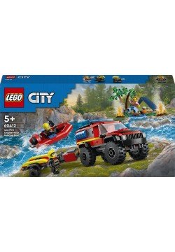 Конструктор Lego City Пожежний позашляховик з рятувальним човном 301дет 60412